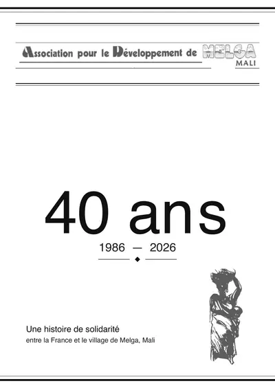 Couverture de la brochure des 40 ans de l'ADM.